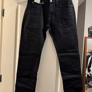 Classic Black Relaxed Fit Men's Jeans